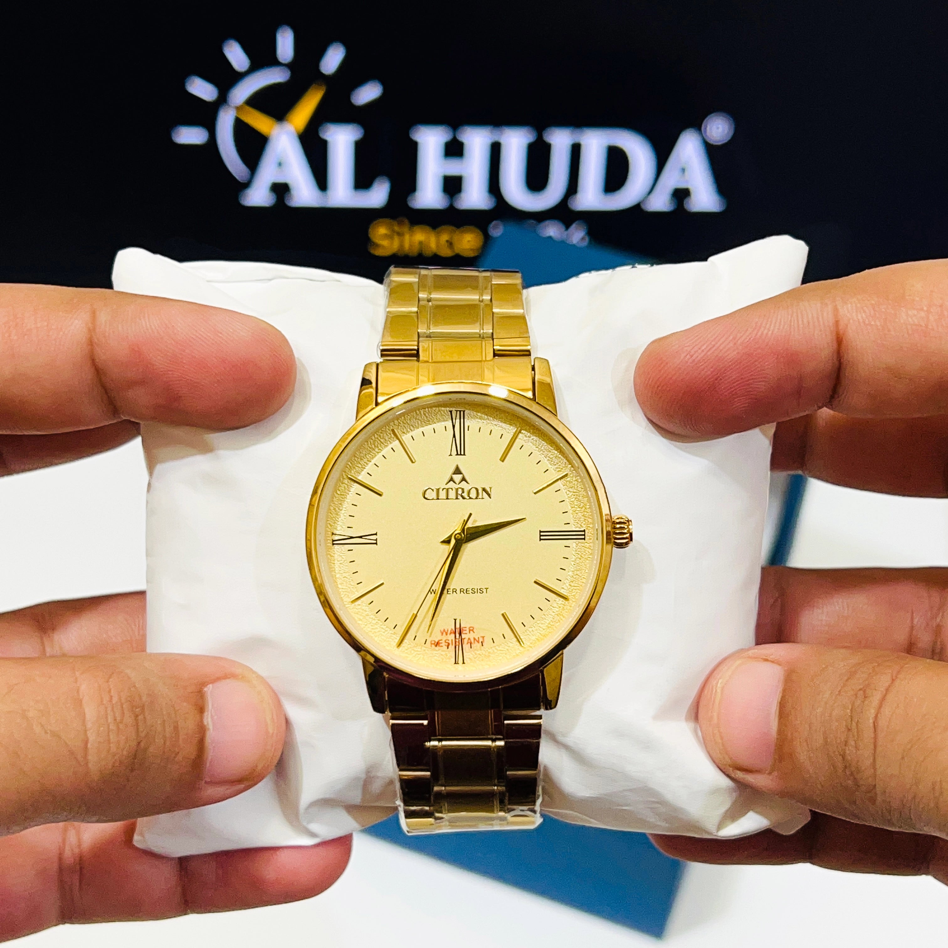 4g | CITRON Classic Gold Dial Watch WITH FREE BOX